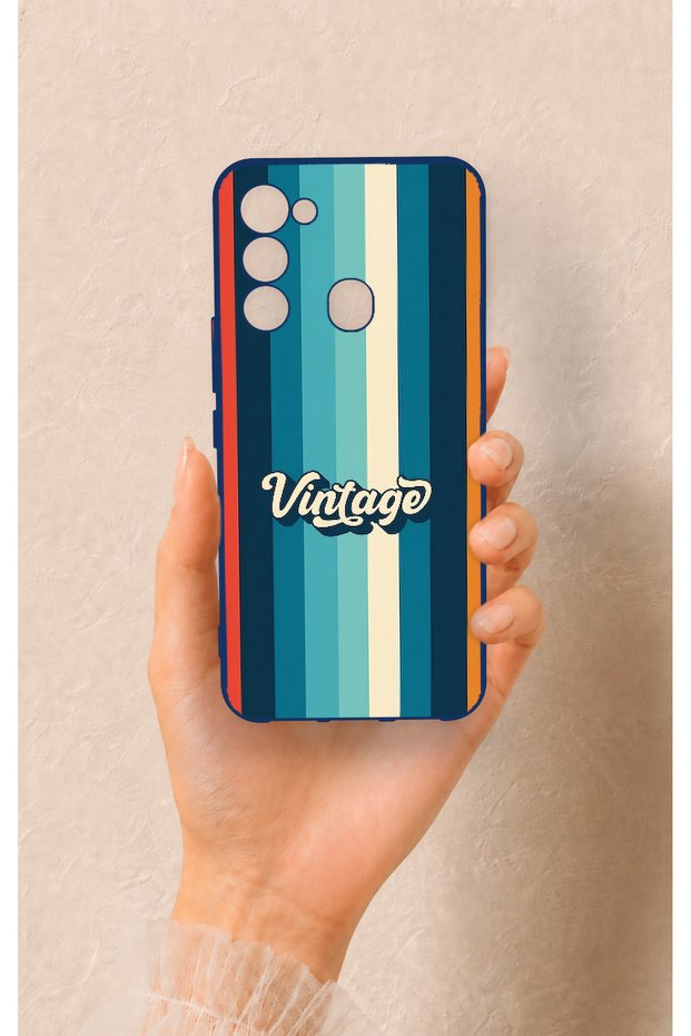 Tecno Spark 8C Compatible Vintage Patterned Silicone Case