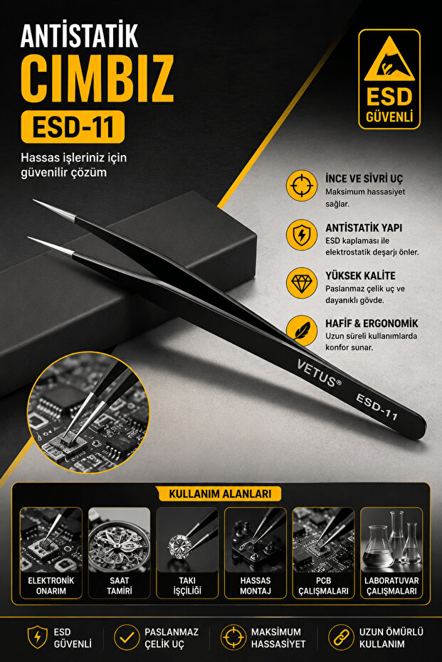 ملاقط مضادة للكهرباء الساكنة ESD-11