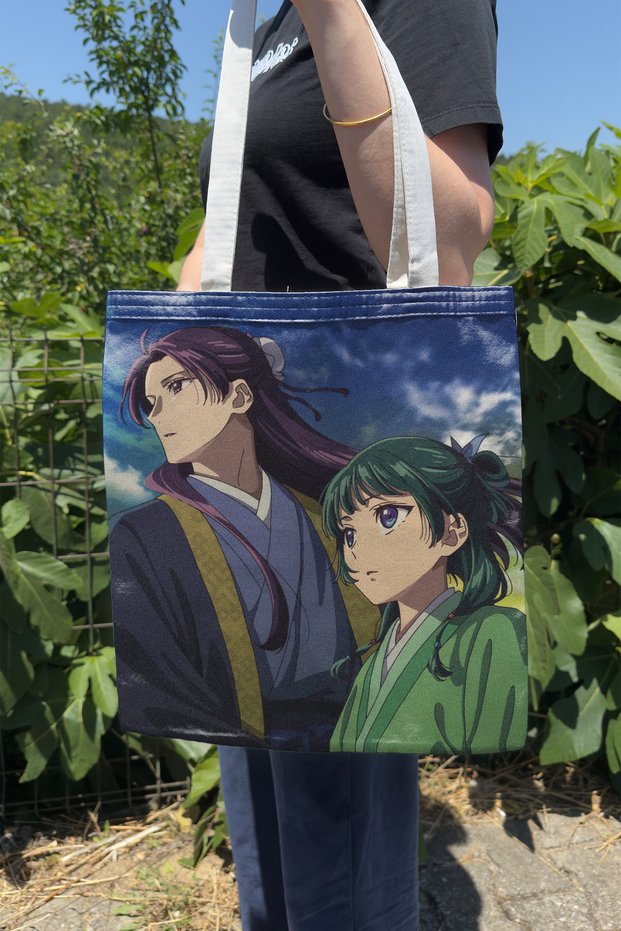 Kusuriya No Hitorigoto V4 Summer Winter Double-Sided Canvas Print Tote Bag Anime Bag