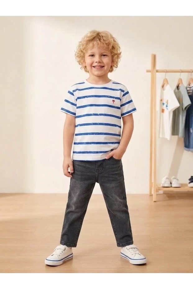 Boy's Lycra Denim Trousers