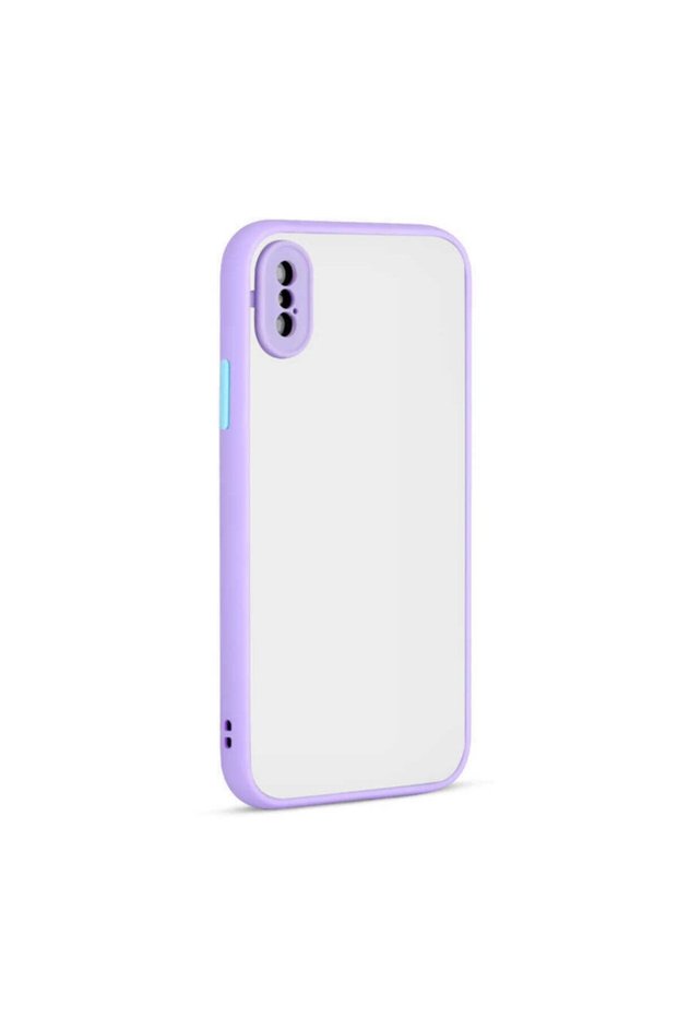 Compatible Case for Apple iPhone X, Hard Silicone Camera Protected Rugged Matte Back Cover for Hux