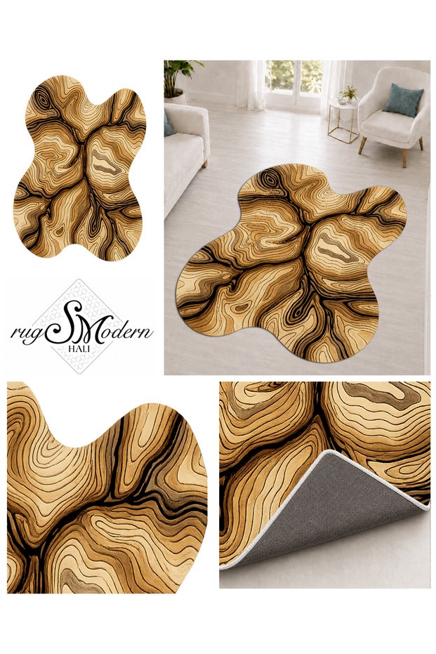 Sdt Mixed Patterned Modern Woven Base Decorative Carpet Sdtamor1305