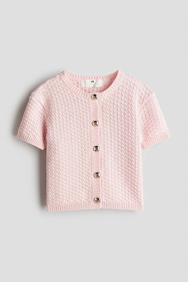 Short-sleeved cardigan
