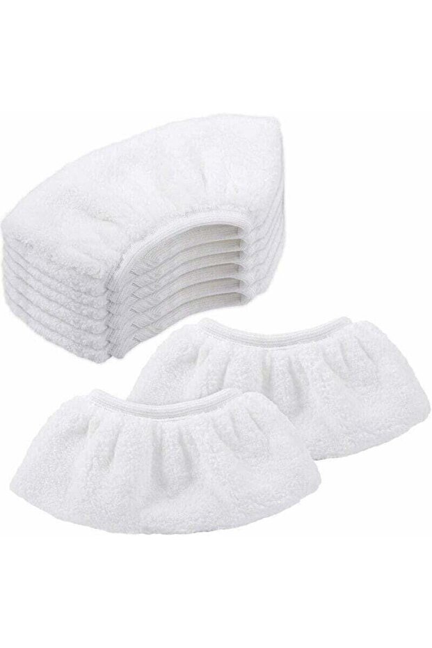 Microfiber cleaning covers and handheld nozzle cleaning cloths for Kärcher SC1/SC2/SC3/SC4/SC5/SV7 steam cleaners, 8-pack.