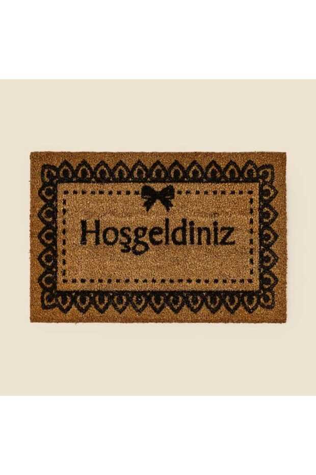 Giz Home Koko Welcome Door Mat - Beige / Black - 40X60 cm