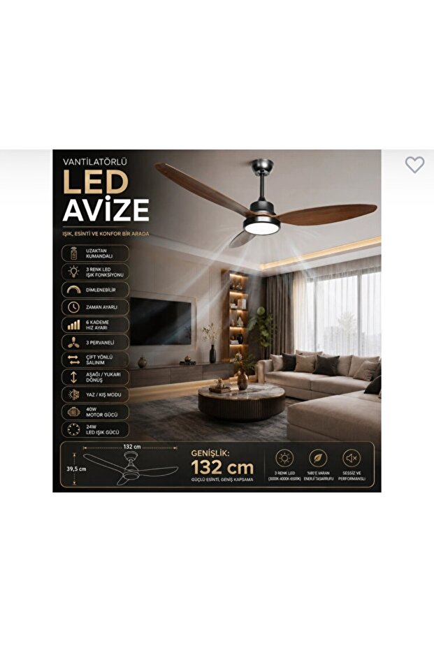 kcf 323 tavan vantilatörü kumandalı