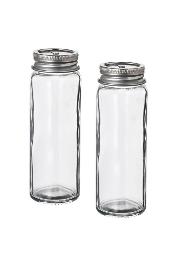 Salt Shaker / Pepper Shaker - Glass - 12 cm - 2 Pieces