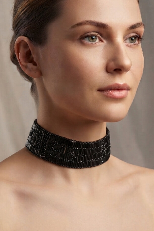 New Full Crystal Stone Choker Necklace