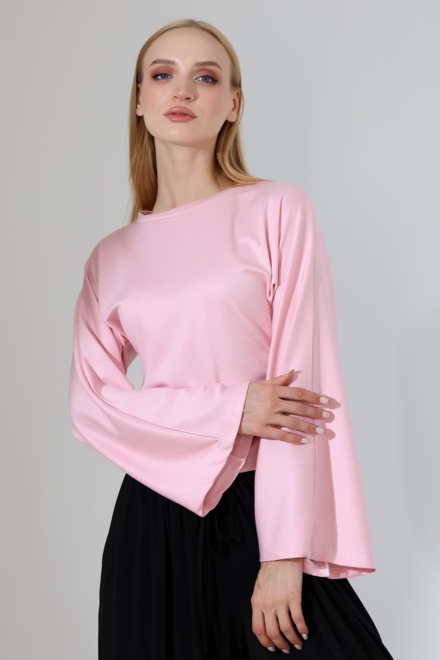 Women's Modal Crew Neck Long Sleeve Blouse