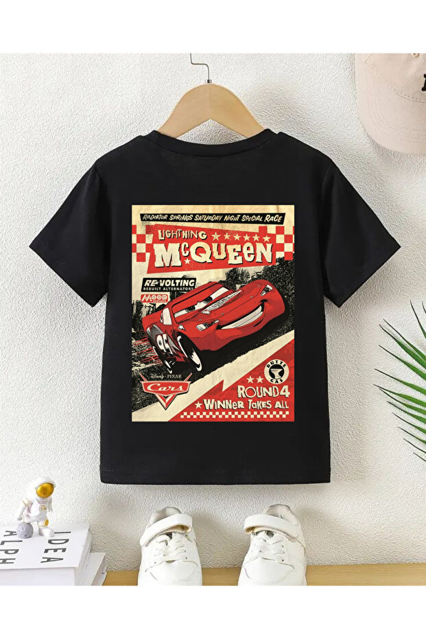 تي شيرت مطبوع عليه Lightning McQueen للأولاد