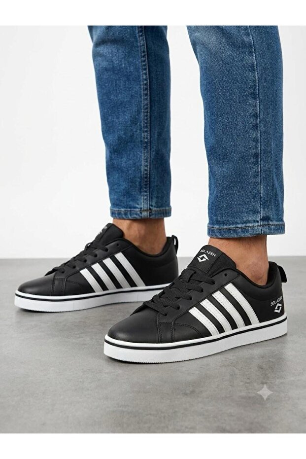 Men's Black Orthopedic Sole Casual Sneaker Walking Shoes