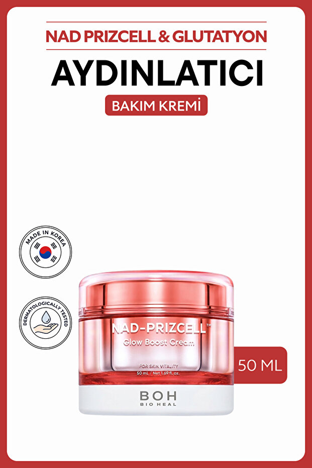 Nad Prizcell ™ Glow Boost Cream | Brightening and Firming Cream Containing Nad Ferulic Acid Peptide 50 ml