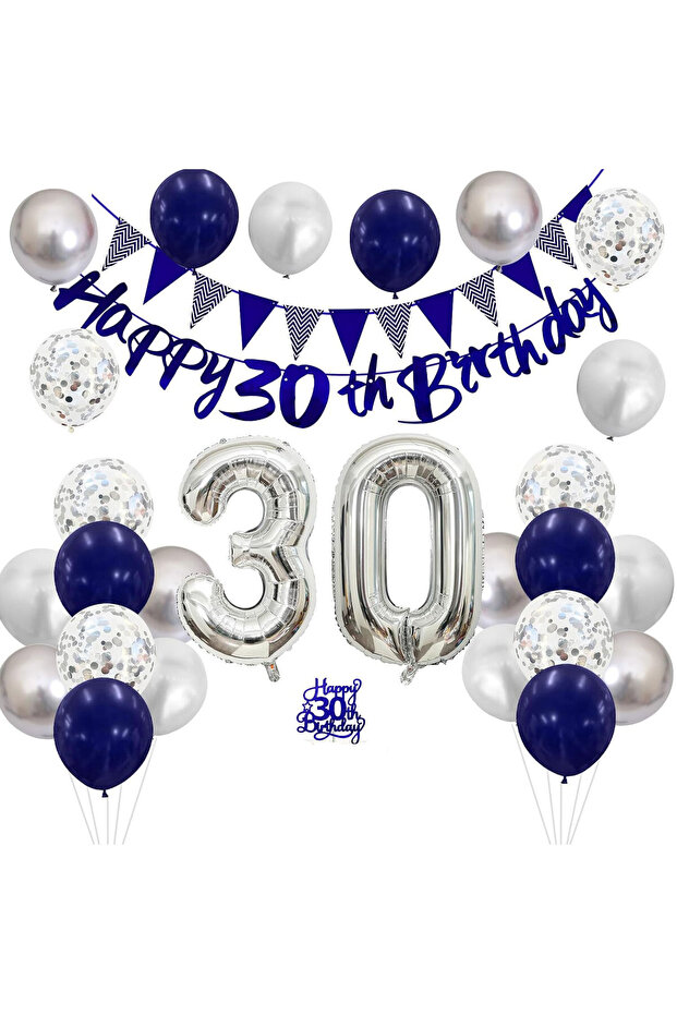 30th Birthday Party Balloon Set