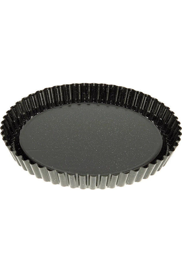 30cm fruit tart base, enamel, professional baker's grade, black / fruit tart mold / French savory pie mold