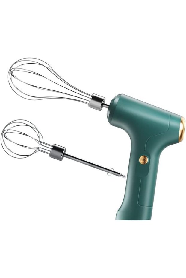 Electric hand mixer with 2 mixing blades, household electric egg beater, 3 speed modes for whipping milk, mixing pudding, cookie, cake batter