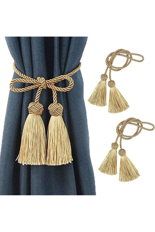 Curtain Fixtures Curtain Ties Adjustable Hand-Woven Curtain Ties Curtain Cords Suitable For Homes Offices Bedrooms Decor