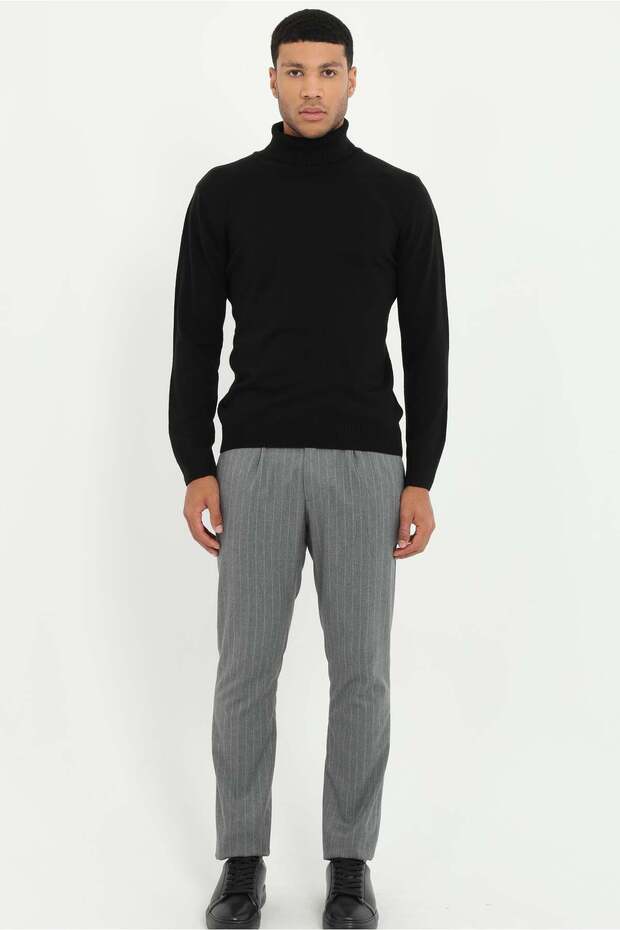 Men's Slim Fit Gray Trousers