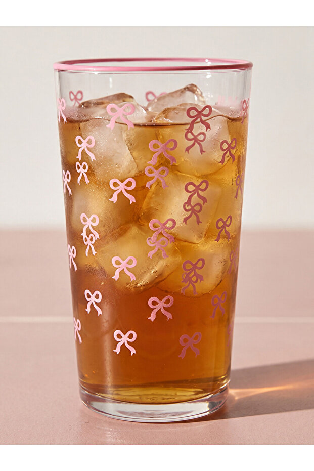 Esvab • Modern & Distinctive Bowknot Embellished Glass Cup 550 ml