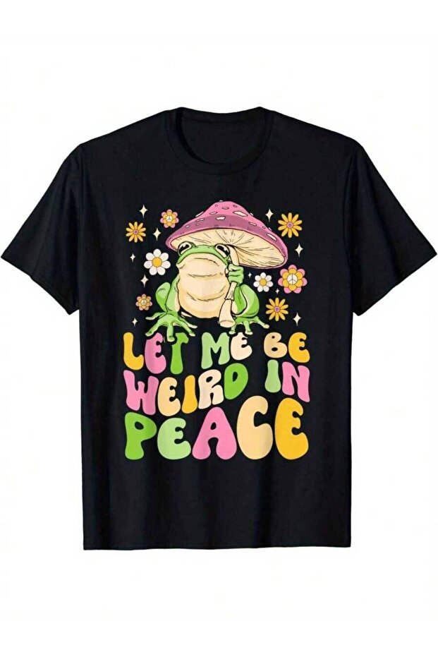 Fun Goblin-Style Printed-Shirt: Let Me Quietly Be Quirky. Cute Pattern Short-Sleeve Shirt,