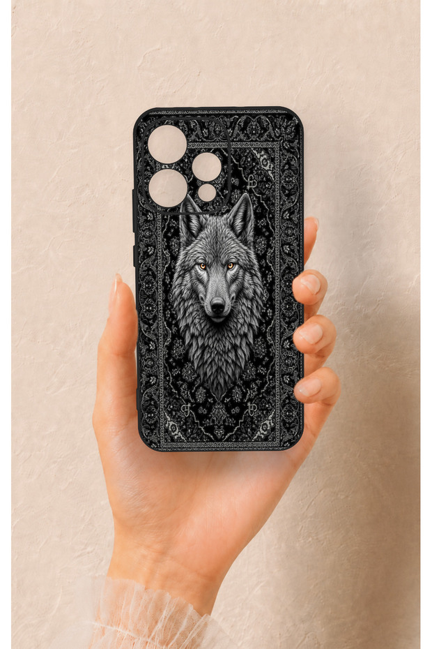 Oppo Reno 15 5g Compatible Ethnic Wolf Pattern Silicone Case