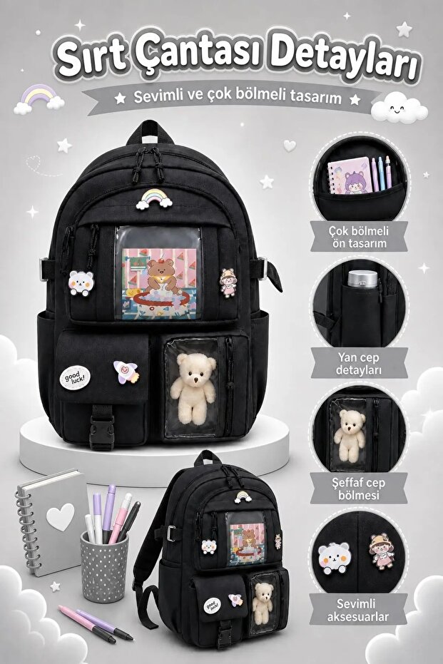 School Bag Primary School Bag Set School Bag with Toys School Bag