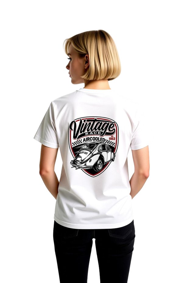 Vintage Racing Car Adventure Printed Women's T-Shirt
