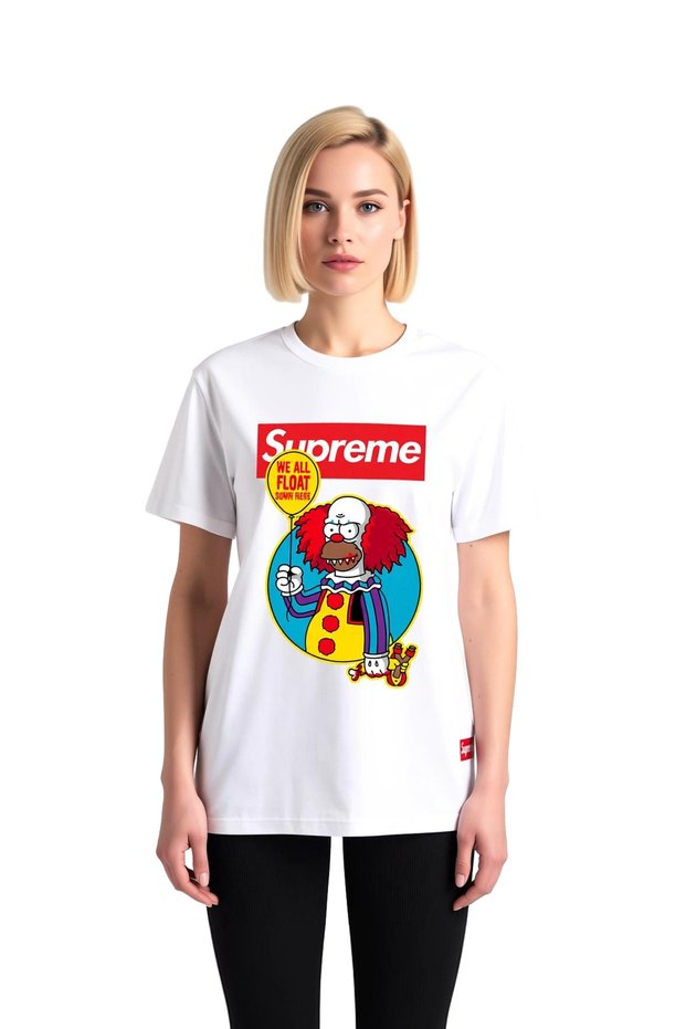 Women's Graphic Printed Short Sleeve Round Neck Cotton T-Shirt Cartoon Character Design Casual