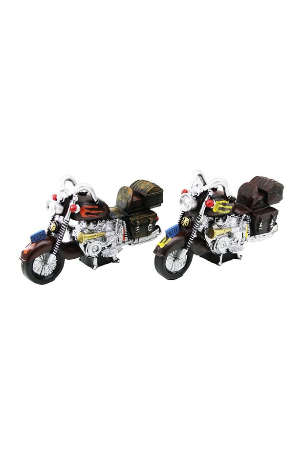 Resin Made Motorcycle Motif Piggy Bank for Office Home Office Gift