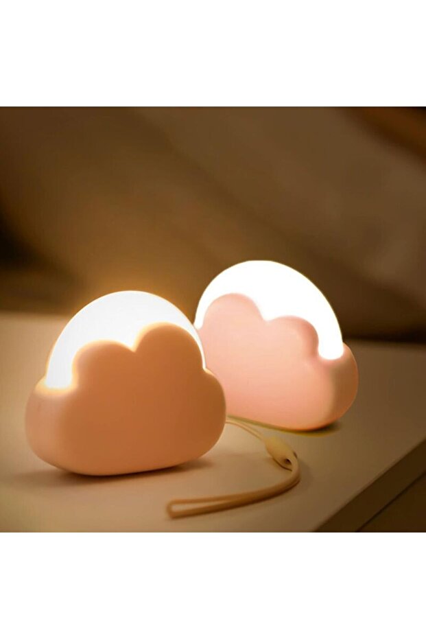 2-pack pink rechargeable kids nightlights.