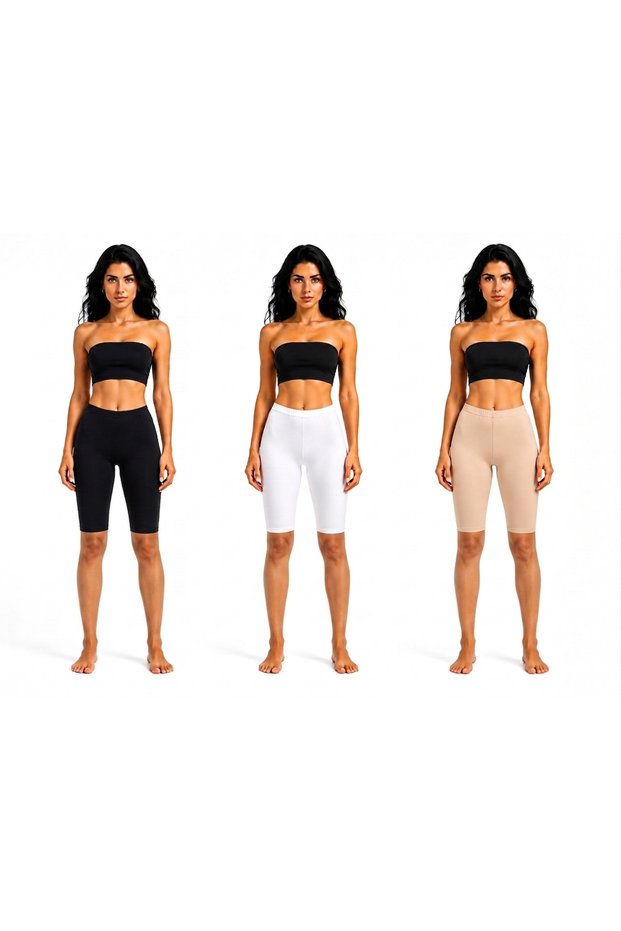 Soft Touch Comfortable Stylish Cotton Stretch Above-Knee Short Leggings Leggings