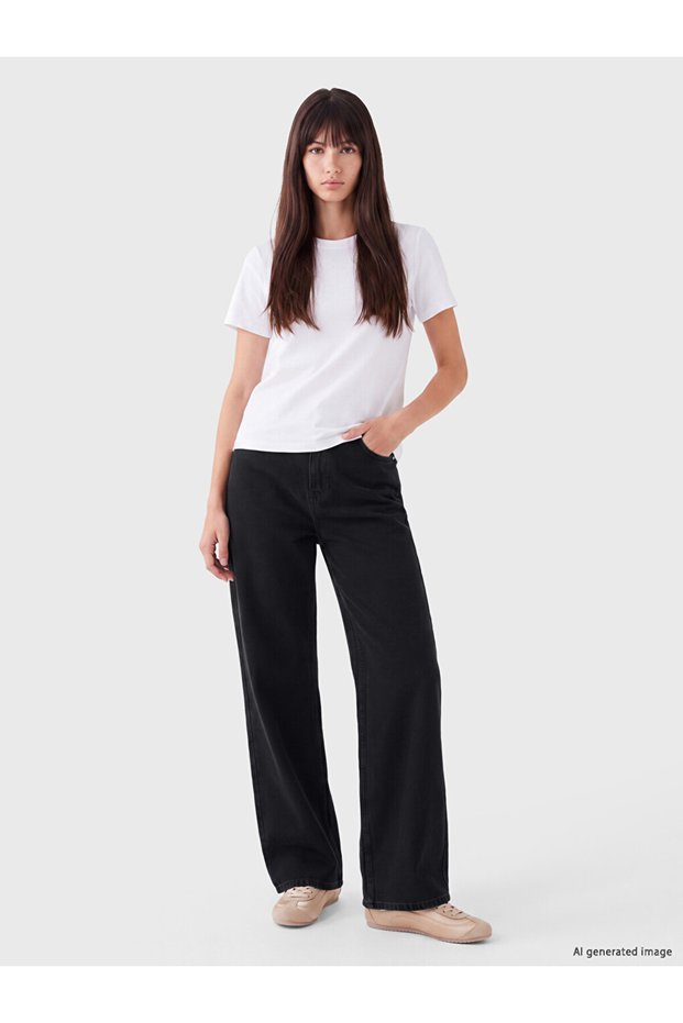 I Wide Leg Women's Jean Pants from Freezen Store