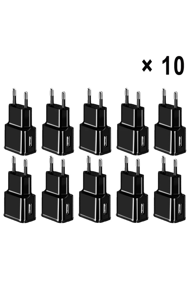10Pcs Black Charger 10Pcs/lot Travel Wall Charger 5V 2A Universal Phone Adapter For Samsung A10 A31