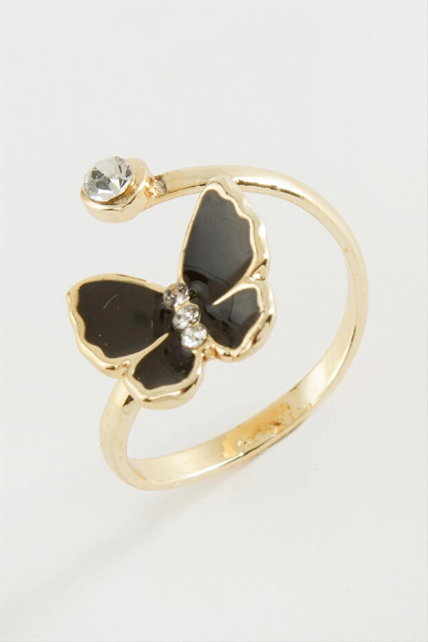 Butterfly Stone Enamel Ring Small