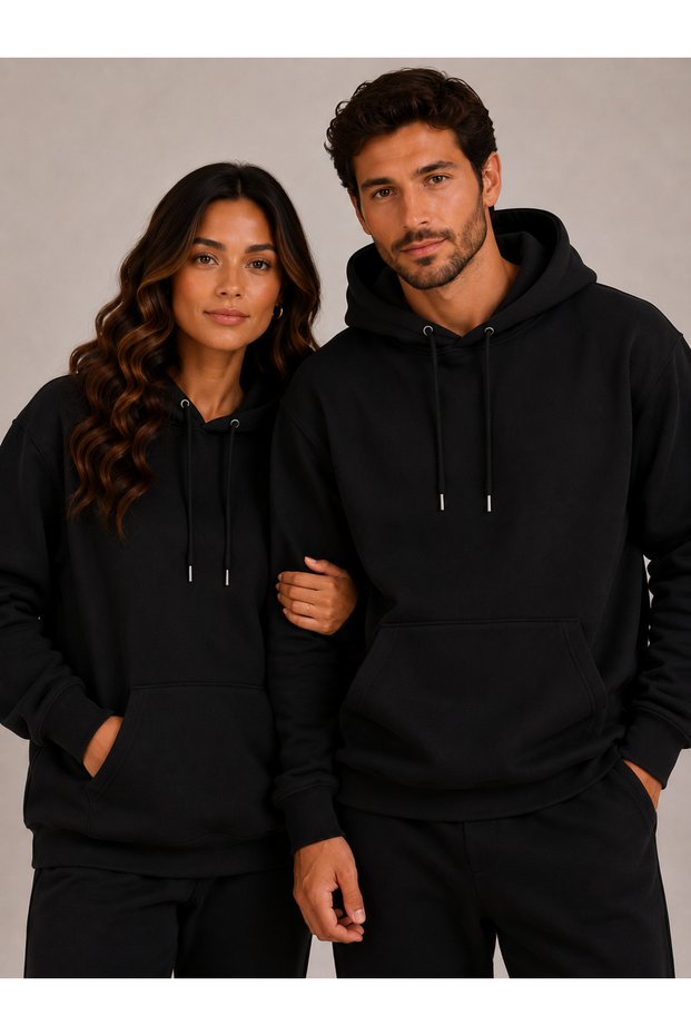 2-Pack Women'S/Men'S/Unisex Regular Fit Sweatshirt with Hood and Kangaroo Pocket
