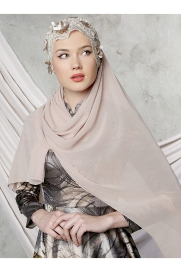 Üç Boyutlu Şal \ Bej - 4