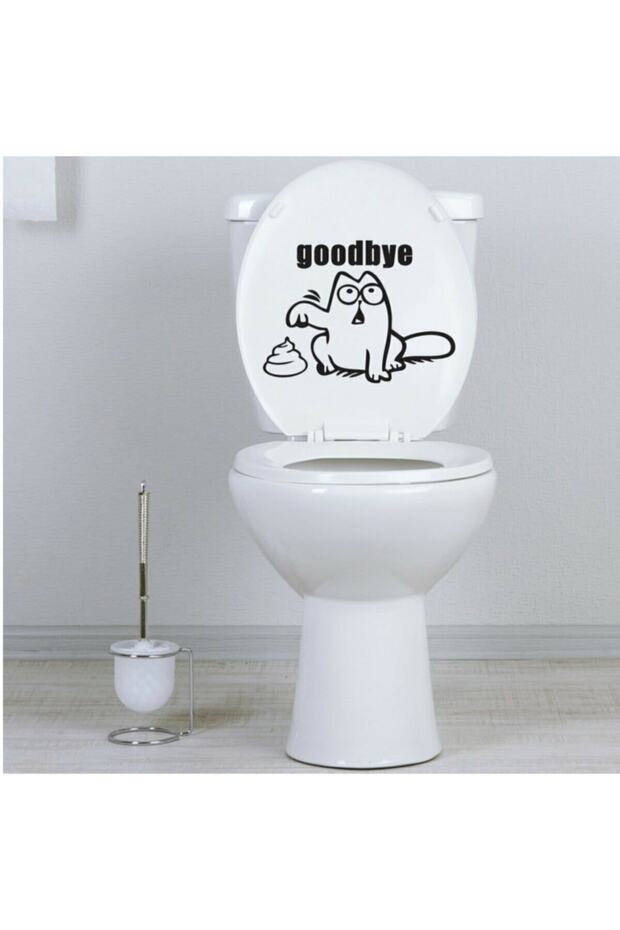 Black Goodbye Toilet Seat Sticker