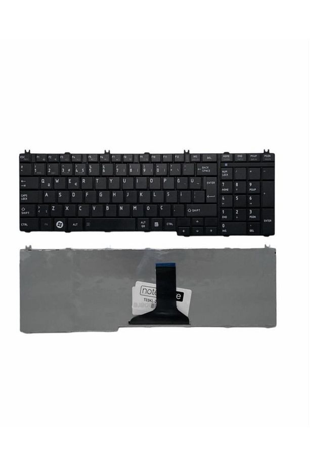 Toshiba ile Uyumlu Satellite L655-1EK, L655-1EL, L655-1F0, L655-1F6 Notebook Klavye Siyah TR - 1