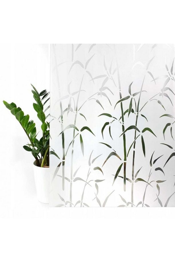 Transparan Cam Vitray Şeffaf Bambu Yapışkanlı Folyo D C Fix 67,5cm X 1mt - 1