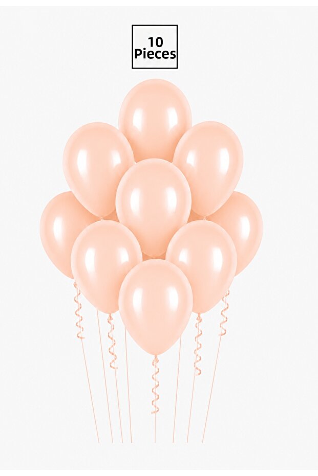 Orange Macaron Balloon 10 Pieces