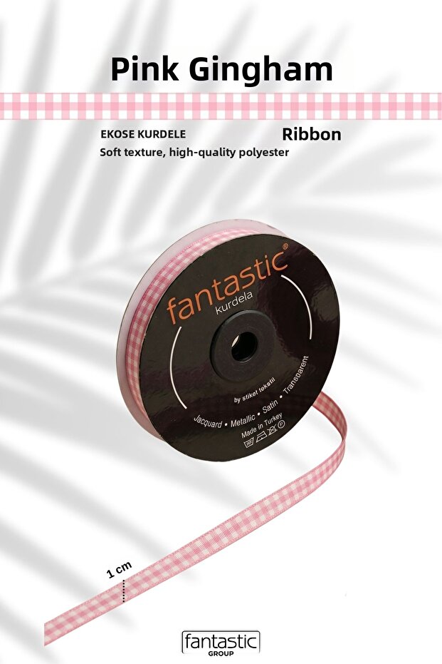 Premium 10 mm Plaid Ribbon 25 Yards – 100% Polyester Woven Hobby, Packaging, and Textile Decoration Ribbon