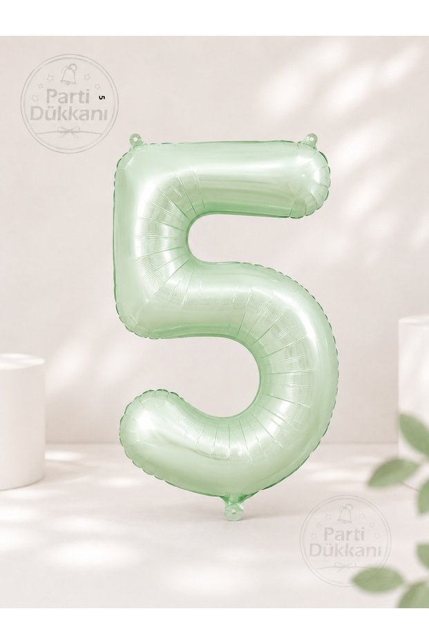 5 Number Foil Balloons 34 Inch 76 cm Retro Green |   Helium Compatible Birthday Balloon Party Decoration