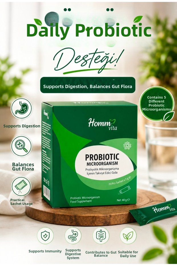 Herbal Vita Probiotic and Prebiotic 20 Sachets Powder Food Supplement