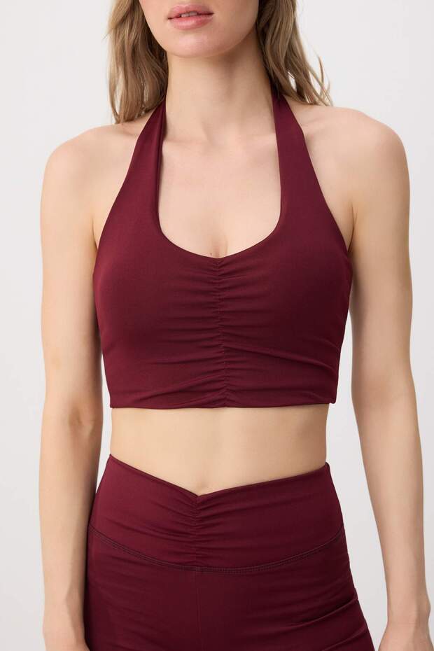 Bordo Dalgıç/Scuba Atma Kap Spor Sütyeni THMSS26SS00007 - 3