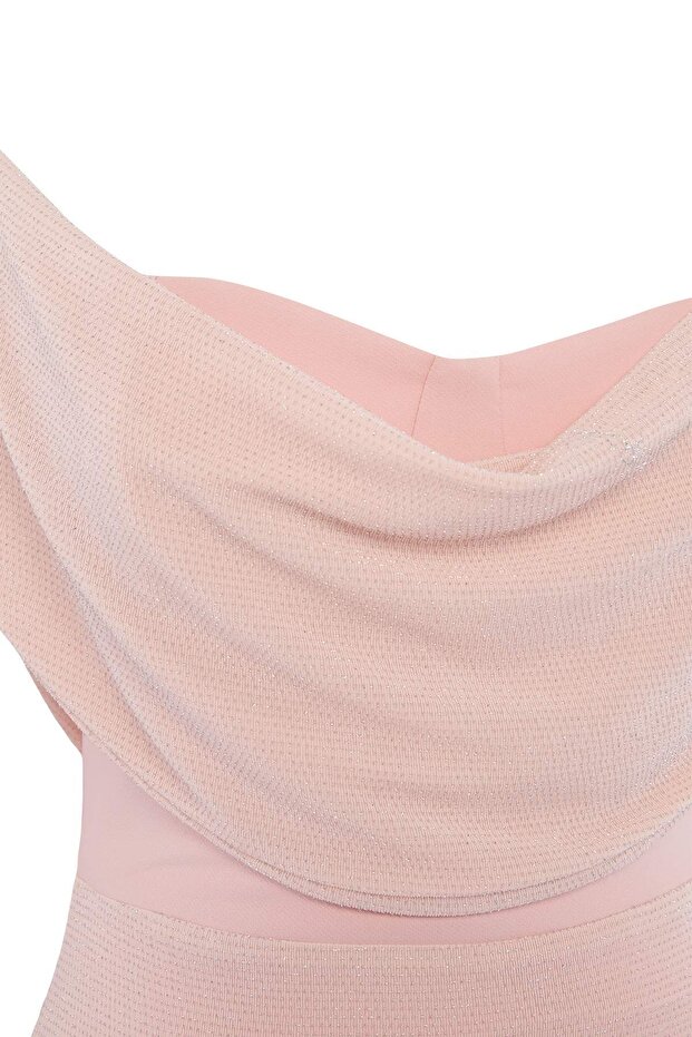 Pudra Simli Örme Maxi Abiye & Mezuniyet Elbisesi TPRSS26AE00152 - 7