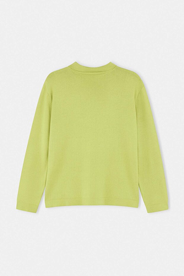 Lime Wardrobe Essentials Özel İplik Geniş Kalıp Triko Kazak TWOAW26KZ00195 - 3