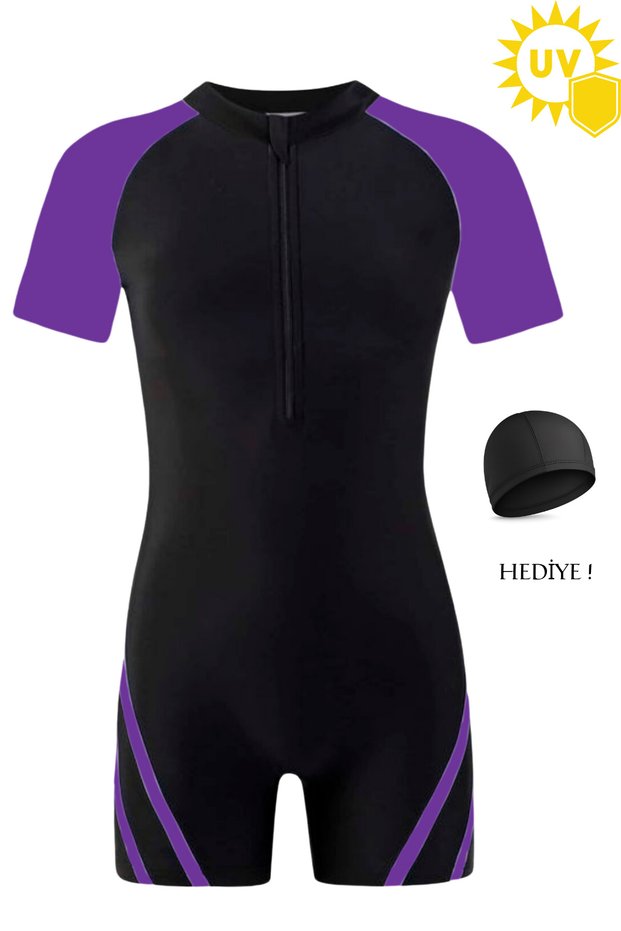 Children's UV Protection Short Sleeve Swimming Jumpsuit Swimsuit Pool And Sea Swimsuit Kids Swimwear Unisex