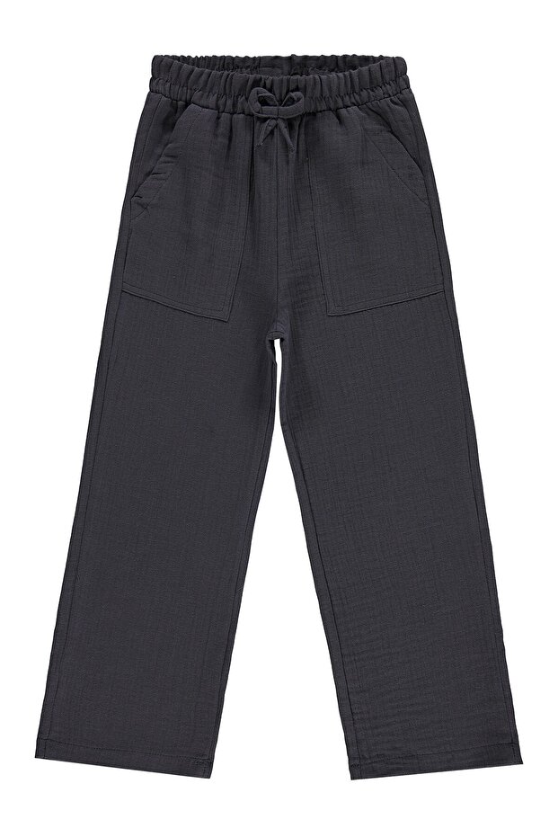 Muslin Pants for Ages 6-9 - Gray