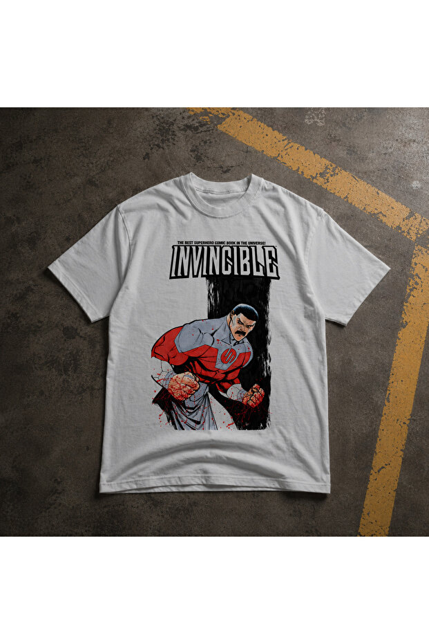 Invincible Comic Thragg Printed Oversize T-Shirt