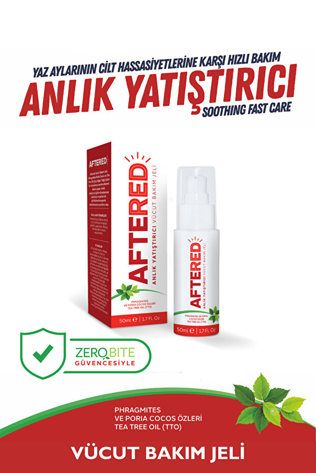 Aftered Anlık Yatıştırıcı Vücut Bakım Jeli 50ml - Yaz Aylarının Cilt Hassasiyetlerine Karşı