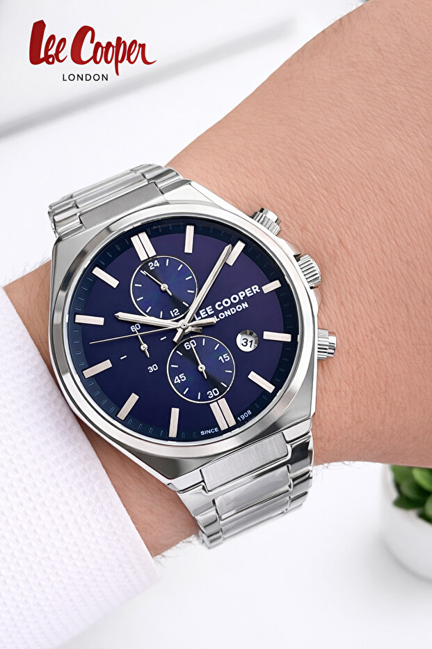 Gray Steel Cord All Functions Active 5 Atm Water Resistant Men's Wrist Watch